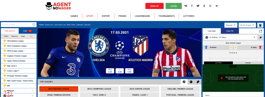 Agent NoWager Casino online