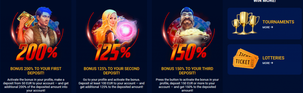 Prestige Spin Casino games