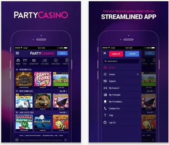 Party casino mobile