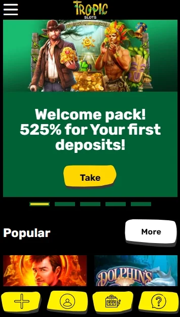 Tropic Slots Casino mobile
