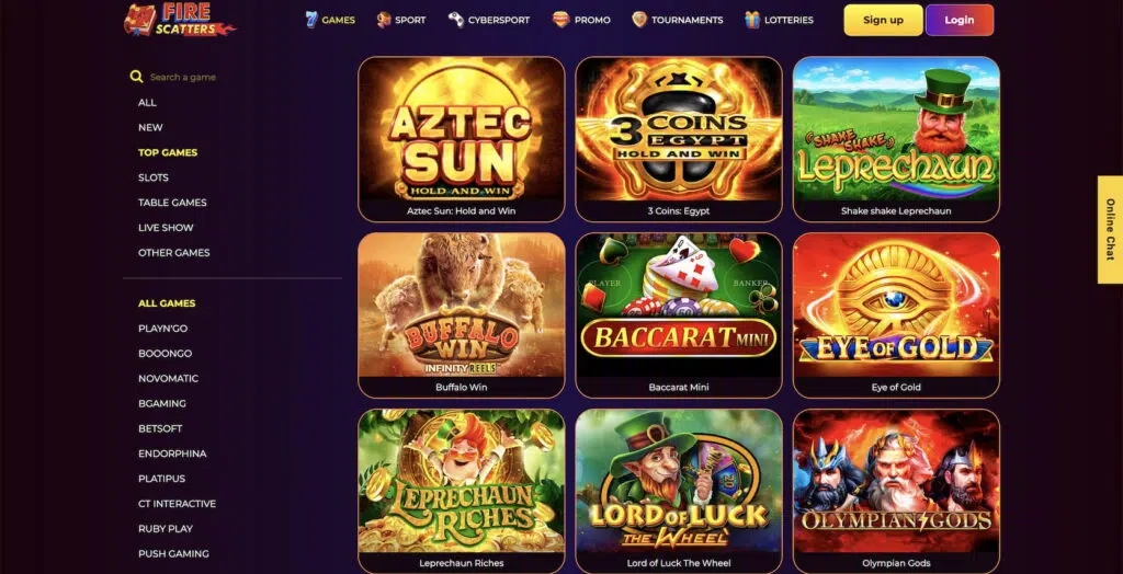 Games Fire Scatters Casino