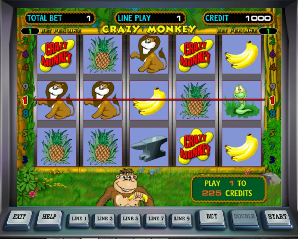 crazy monkey slot machine online