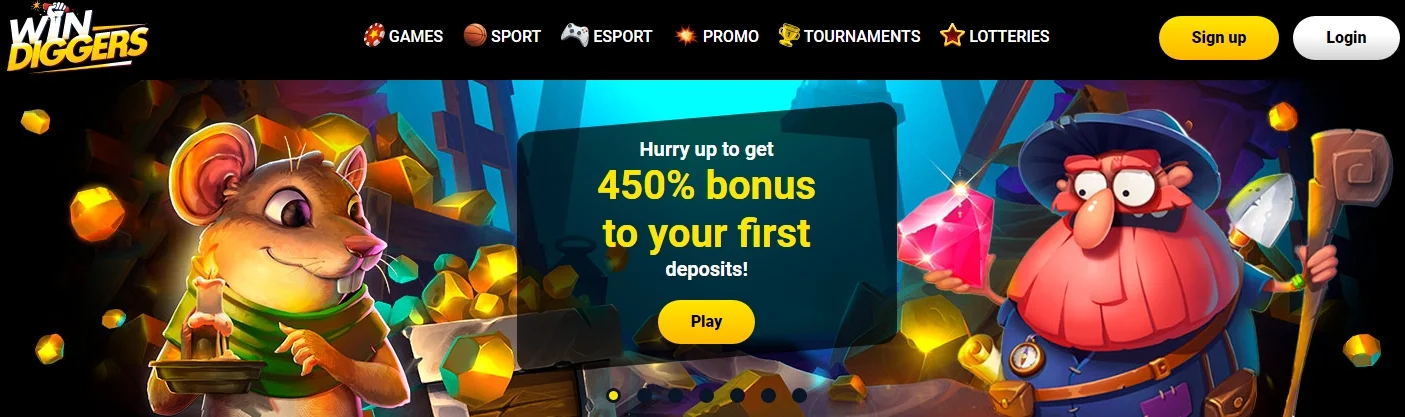 win diggers casino review