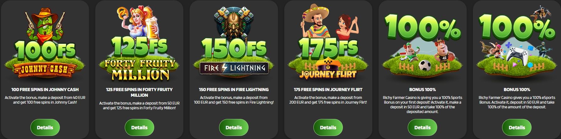 Richy Farmer Casino bonus