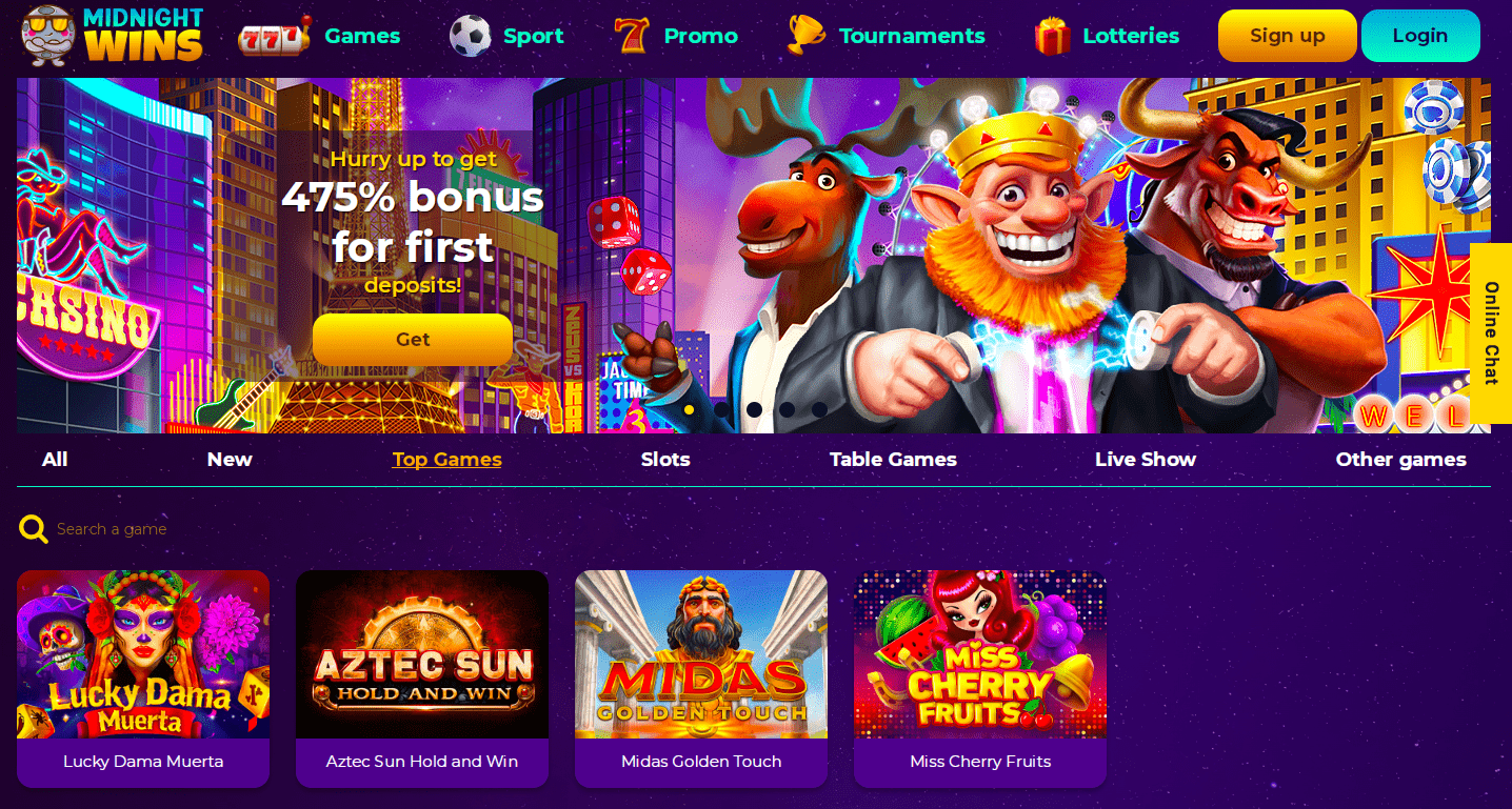Midnight Wins Online Casino