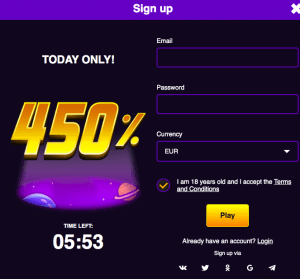 SlotoNauts Casino login