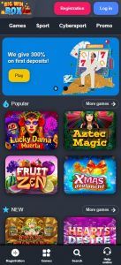Big Win Box Casino mobile