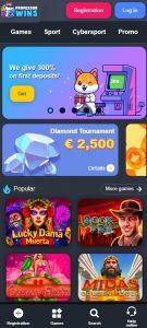 Professor Wins Casino mobile