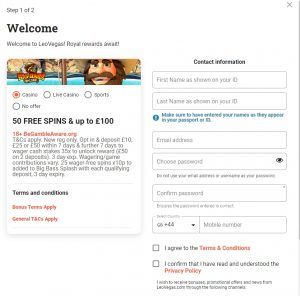 Leovegas casino login